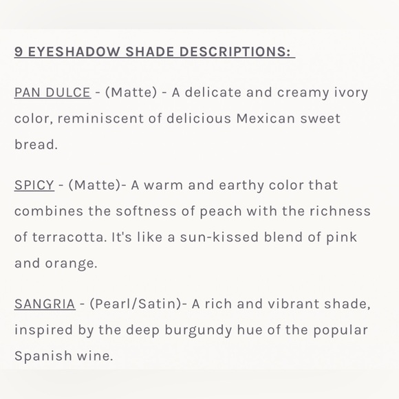 Chica Beauty Fiesta Mini 9 - Eyeshadow Palette New - Picture 5 of 9